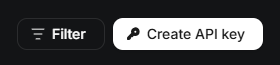 Botão Create API key